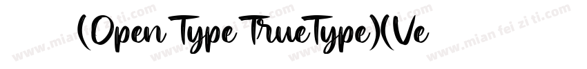 日文 粗 粗体(Open Type TrueType)(Version字体转换